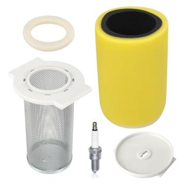 Imagem de JAVIK Filtro de ar com guia de gaiola e kit de tampa de extremidade vela de ignição para Yamaha Kodiak Moto-4 Big Bear T-erraPro 350 400 1987-1999 O.E.M# 1YW-14458-01-00