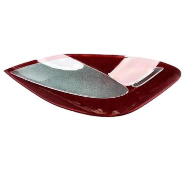 Imagem de compatível com porsche panamera 2010 2011 2012 2013 traseira luz traseira escudo substituição luzes de freio lente luz traseira vidro escudo capa(Left)