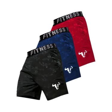 Imagem de Shorts esportivos de corrida masculino, shorts esportivos de secagem r