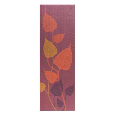 Imagem de YOGATERIA Bodhi Tapete Yoga Leela Folhas PVC ECO | 4,5 mm espessura | Treino Ginástica e Pilates | Macio e Aderente 183x60 cm (Amora)