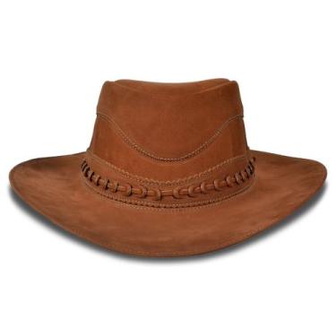 Imagem de Chapéu Australiano Couro Nobre 100% Trançado - FABRICAÇÃO NACIONAL, Ca