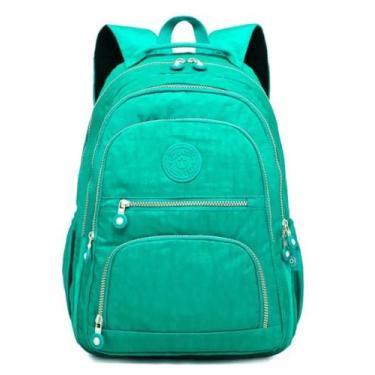Imagem de Mochila Feminina Nylon Estilosa Impermeavel Grande - Multineos, Verde