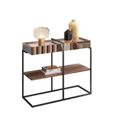 Imagem de Aparador Para Sala de Estar Industrial com Espelho Aurora - Dream Home