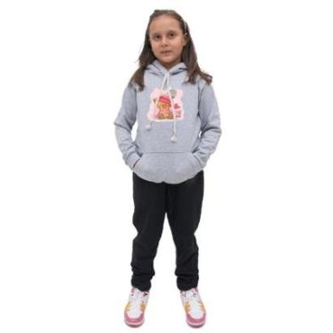 Imagem de Conjunto Infantil Moletom Flanelado Estampa Ursinho Menina-Feminino