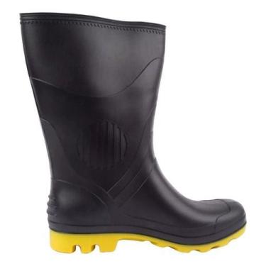 Imagem de Bota Galocha Impermeável Cano Longo Pega Forte Grendene Pvc -, Preto, 