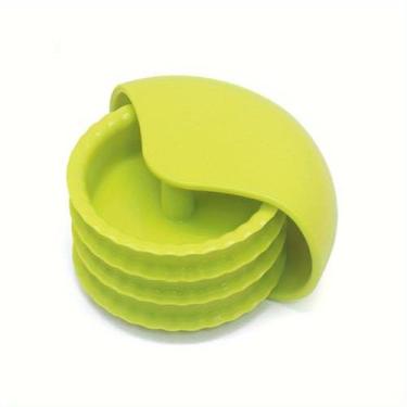 Imagem de Faca de assar cortador de biscoito de plástico faca redonda faca de corte doméstico cortador de pão e macarrão (tira)