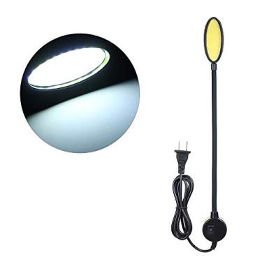 Imagem de Luz de Máquina Costura LED COB 6W com Base Fixa Magnética Design Gooseneck Flexível Rotativo 360 para Plugue US AC85-265V Bancada Trabalho Fábrica Tor