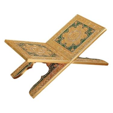 Imagem de Esquirla Suporte para livros, e prático, em liga de zinco, para decoração de mesa. Ideal para escritório, livros de receitas, revistas e cadernos, Style D