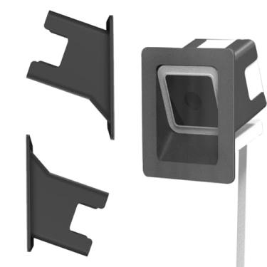 Imagem de Smteyenova Pacote com 2 suportes para janela angular Wyze Window Camera/Cam v4 v3, inclinação de 20 graus (para cima/baixo/esquerda/direita) (preto)