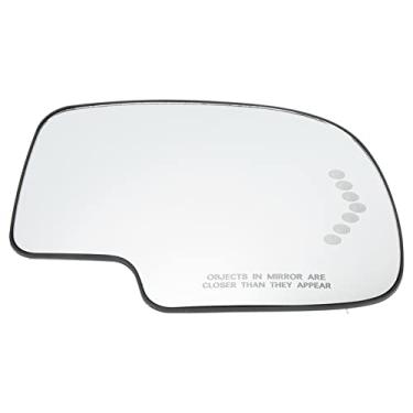Imagem de Naroote Vidro de Espelho Aquecido de Substituição Com Lâmpada de Sinalização LED para Avalanche Silverado Tahoe Suburbano, Vidro de Espelho Retrovisor de Alta Durabilidade para Escalade, Adequado