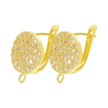 Imagem de Ganchos De Brinco Banhados a Ouro 18K, Anti-Alérgicos, Fecho De Brinco