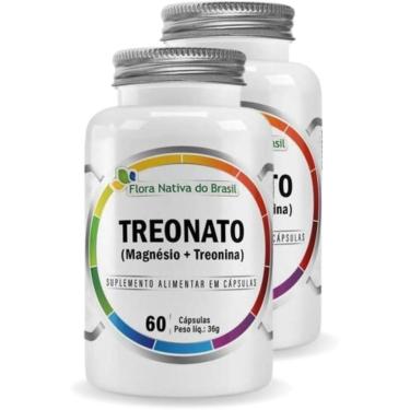Imagem de Kit Com 2 - Magnésio Treonato 60 Capsulas de 600mg Flora Nativa-Unissex