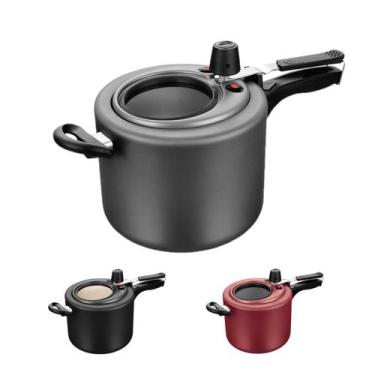 Imagem de Panela De Pressão Antiaderente Com Visor MTA 4,5 Litros, Grafite