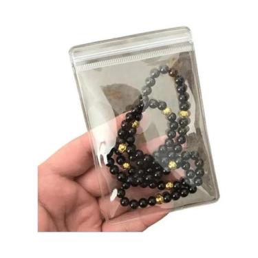 Imagem de 10-100pcs Sacos De Joias Em PVC Autoadesivos, Organizador Transparente