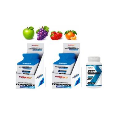 Imagem de Kit 2x Hydramaxi Gel Energético 20 unid + Salt Caps Sudract Sabor:Tang