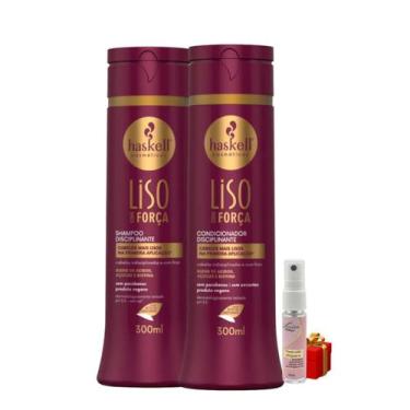 Imagem de Kit Haskell Liso com Força Shampoo 300ML + 1 Condicionador 300ML + Pre