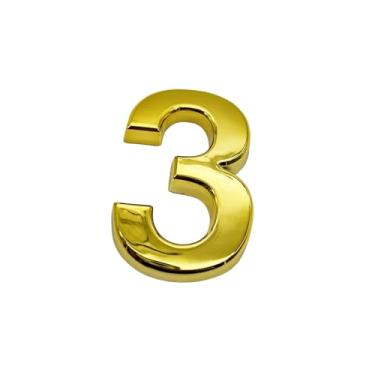 Imagem de NumRealm Número de porta, números de casa à prova d'água 3D, endereço de caixa de correio autoadesiva, jardim, apartamento, hotel, café, sinalização, ouro-3