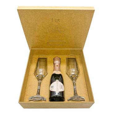 Imagem de Kit Presente Chandon Baby Brut Rosé + 2 Taças