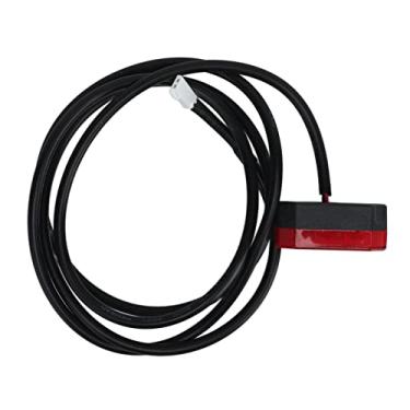 Imagem de KIMISS Luz Traseira Traseira de 8,5 pol. para Bicicleta Elétrica - Lâmpada de Semáforo Poligonal para Scooter Elétrica Modelo 1:2 Com 4 Furos, à Prova de Intempéries e Fácil de Instalar