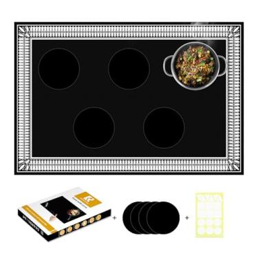 Imagem de Capa protetora de fogão de indução de silicone grande recentemente melhorada 51.8 cm x 78.0 cm (magnético) | 300°C (300.0 °C) resistente ao calor | Compatível com Power Boost | Evita deslizamento da