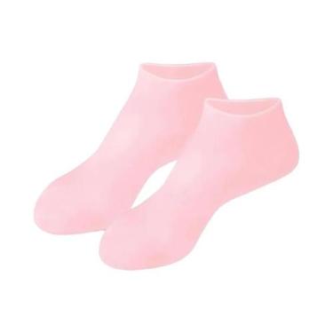 Imagem de Meias De Silicone Para Cuidados Com Os Pés Femininas, Hidratantes E Am