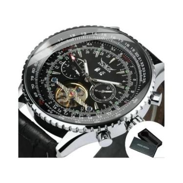 Imagem de Relógio Masculino De Luxo Com Turbilhão Automático JARAGAR, Pulseira D