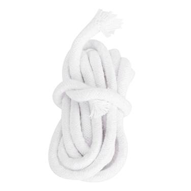 Imagem de Vela pavio de algodão natural redondo trança sem fumaça pavio para velas diy e lâmpadas de óleo macio grosso 8mm diâmetro 2m comprimento