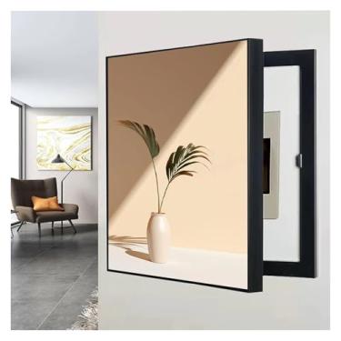 Imagem de Capa de painel elétrico – Caixa de medidor interna elegante e armário de caixa de fusíveis, durável e fácil de instalar para decoração de casa