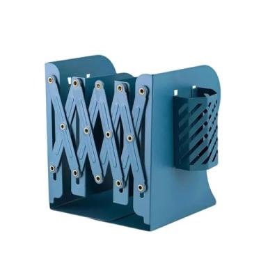 Imagem de Estante para mesa | Estante telescópica de mesa | Organizador de mesa de metal com suporte de caneta, prateleira organizadora superior, estante de mesa para casa, escritório