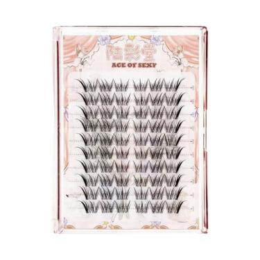 Imagem de Cílios Postiços Naturais Cacheados Estilo Anime, 10 Fileiras, 8-13mm, 