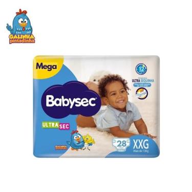 Imagem de Fralda Babysec galinha pintadinha pacote mega tamanho XXG, XXG, 28