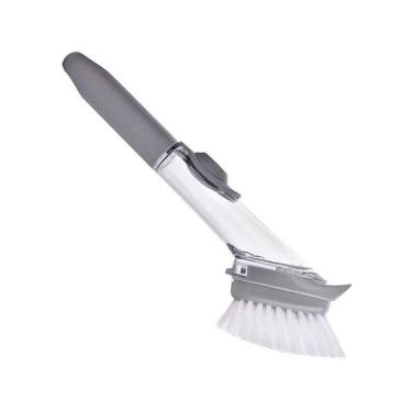 Imagem de Escova De Limpeza 2 Em 1 Dispenser Detergente Lava Louça