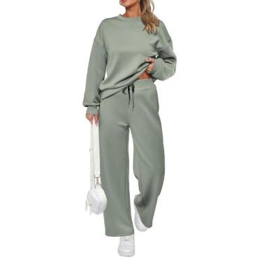 Imagem de Conjunto de Moletom PRETTYGARDEN 2 Peças Verde Claro M