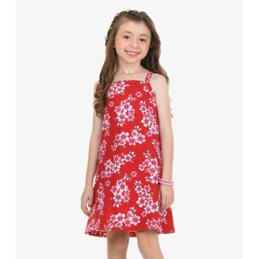 Imagem de Vestido Cotton Rovi Kids Vermelho, 2, Vermelho