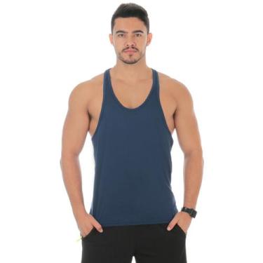 Imagem de Camiseta Regata Cavada Masculina Treino Academia Fitness Lisa - Duchic