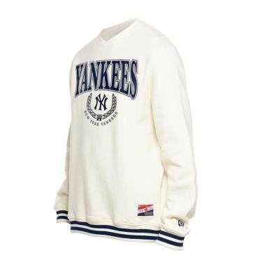 Imagem de MOLETOM NEW ERA CARECA NEW YORK YANKEES MLB OFF WHITE-Masculino