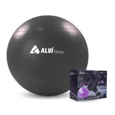 Imagem de Bola de Exercícios Pilates Yoga Ginástica Gym Ball 65cm Aluí Bomba Man