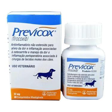 Imagem de Previcox 57mg Anti-Inflamatório Para Cães 60 Comprimidos Mastigáveis -