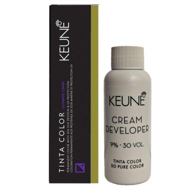 Imagem de Tinta Keune Color UC 4.35 Cast Med Choco + Developer 30vol