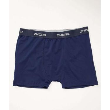 Imagem de Cueca Boxer Masculina-01094 - ZHORK, Azul, P