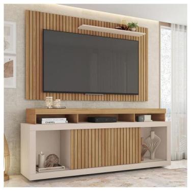 Imagem de Rack Com Painel Para Tv Até 65 Polegadas Life Marrom Caemmun - CAEMMUN