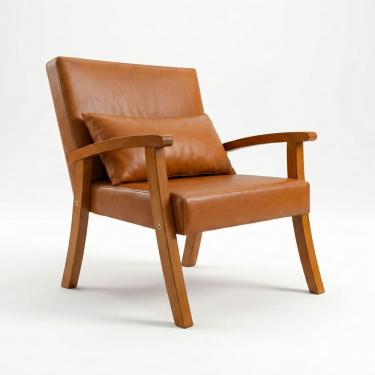 Imagem de Kit 2 Poltronas Jade Tecido Corino Para Sala De Estar Moderna Decorativa