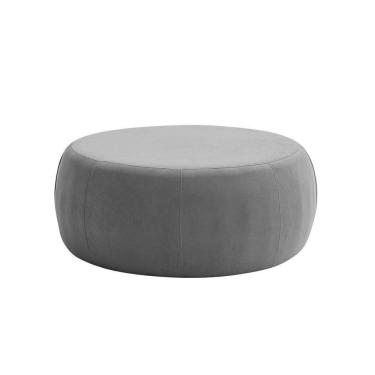 Imagem de Puff Decorativo Redondo Golf 105x105cm Poliéster Cinza - Nexta Casa