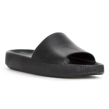Imagem de Chinelo Usaflex Slide Poofy Plataforma EVA Preto - Feminino, 36, Preto