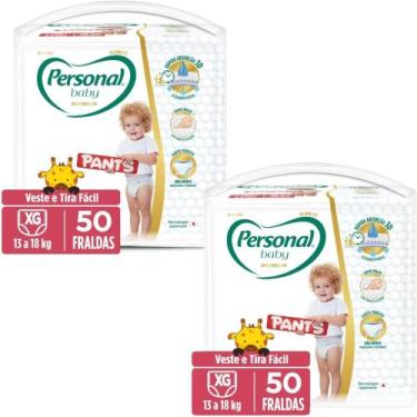 Imagem de KIT 2 PCT Fraldas Personal Baby Premium Pants HIPER Tamanho XG 50 Unid