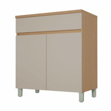 Imagem de Balcao 2 Portas 1 Gaveta Realeza Premium 80cm MDF Nesher