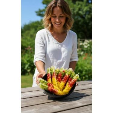 Imagem de Saco para Geladinho Gourmet 5x23cm 1.000 Un - Ideal para Ven - Congrat