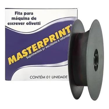Imagem de Fita para Máquina de Escrever Olivetti - Preta (Masterprint) - PRETO, 