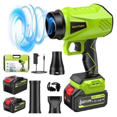 Imagem de Soprador de Folhas Sem Fio Latrcm 21V Leve com Bateria