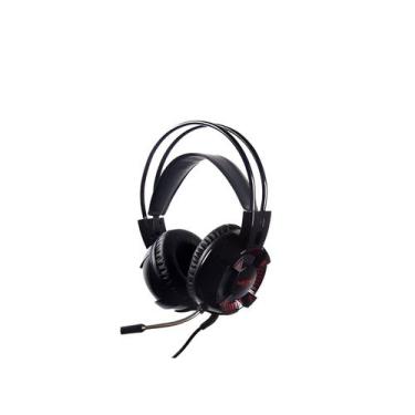 Imagem de Headset Gamer Over Ear LED Preto com Microfone P2 USB - ShopMix